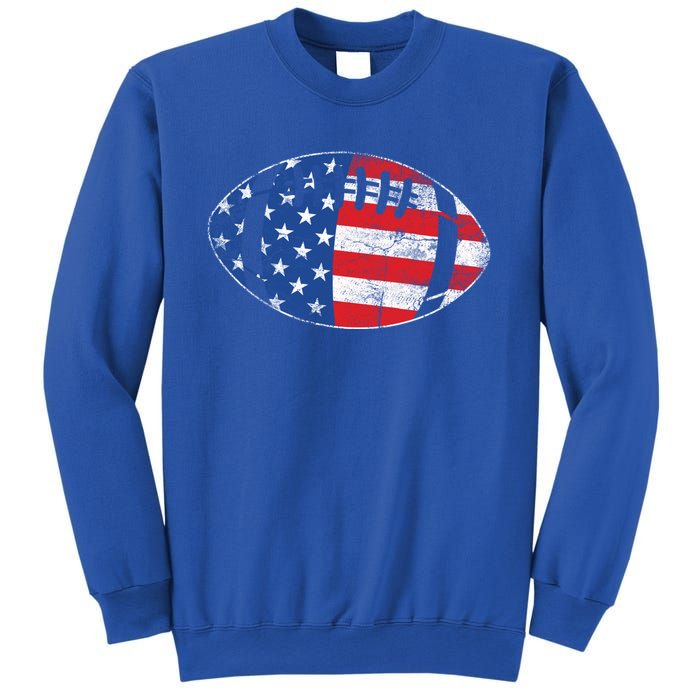 American Football 4th July Usa Flag Patriotic Gift Sweatshirt