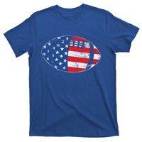 American Football 4th July Usa Flag Patriotic Gift T-Shirt