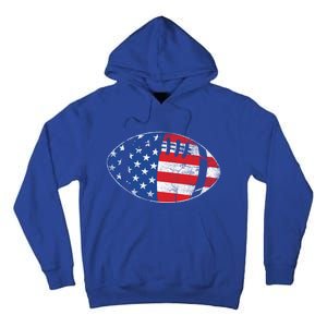 American Football 4th July Usa Flag Patriotic Gift Tall Hoodie