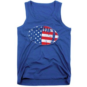 American Football 4th July Usa Flag Patriotic Gift Tank Top