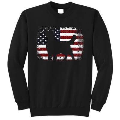 American Flag 4th of July Golden Retriever Dad Mom Dog Lover Sweatshirt