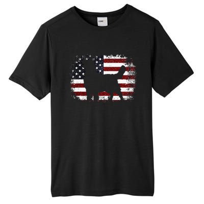 American Flag 4th of July Golden Retriever Dad Mom Dog Lover Tall Fusion ChromaSoft Performance T-Shirt