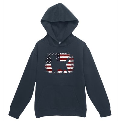 American Flag 4th of July Golden Retriever Dad Mom Dog Lover Urban Pullover Hoodie