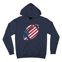 American Football 4th July American Flag Patriotic Gift Hoodie