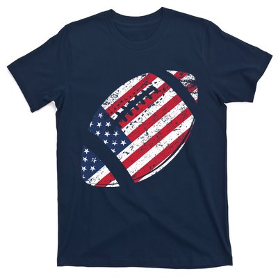 American Football 4th July American Flag Patriotic Gift T-Shirt