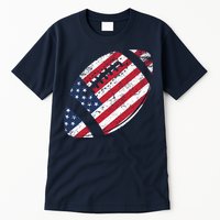 American Football 4th July American Flag Patriotic Gift Tall T-Shirt