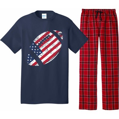 American Football 4th July American Flag Patriotic Gift Pajama Set