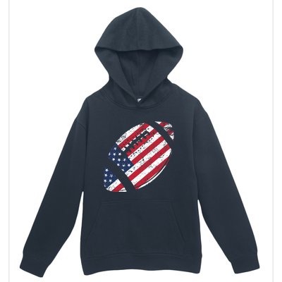 American Football 4th July American Flag Patriotic Gift Urban Pullover Hoodie