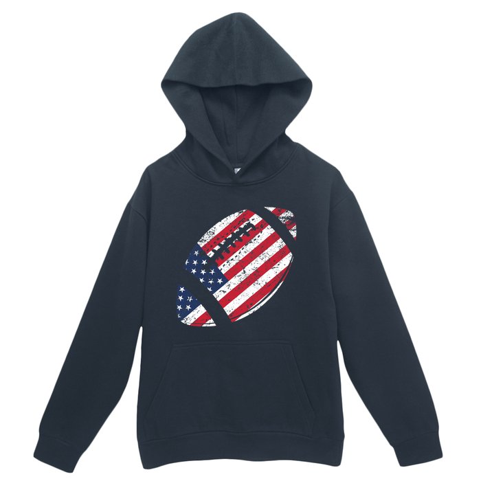 American Football 4th July American Flag Patriotic Gift Urban Pullover Hoodie