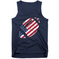 American Football 4th July American Flag Patriotic Gift Tank Top