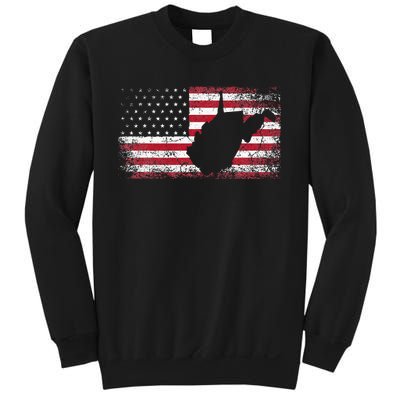 American Flag 4th Of July West Virginia Wv Sweatshirt