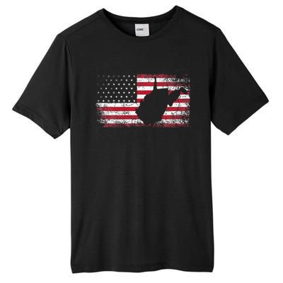 American Flag 4th Of July West Virginia Wv Tall Fusion ChromaSoft Performance T-Shirt