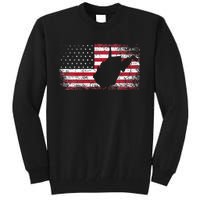 American Flag 4th Of July West Virginia Wv Tall Sweatshirt