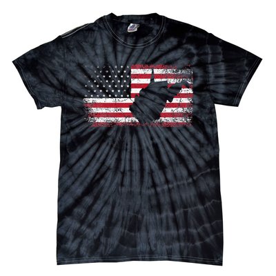 American Flag 4th Of July West Virginia Wv Tie-Dye T-Shirt