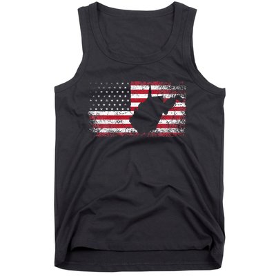 American Flag 4th Of July West Virginia Wv Tank Top