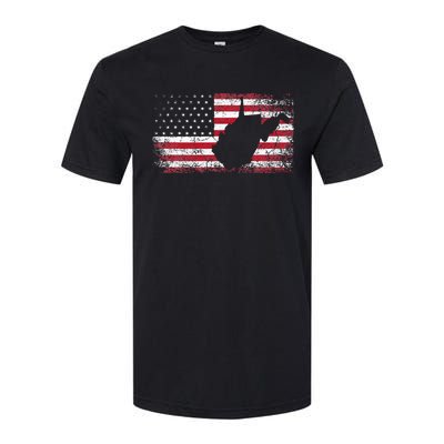 American Flag 4th Of July West Virginia Wv Softstyle CVC T-Shirt