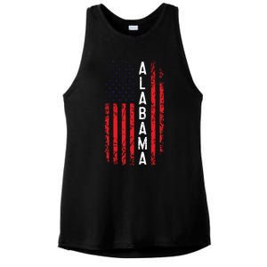 Alabama Flag 4th Of July American Alabaman Patriotic Ladies PosiCharge Tri-Blend Wicking Tank