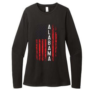 Alabama Flag 4th Of July American Alabaman Patriotic Womens CVC Long Sleeve Shirt