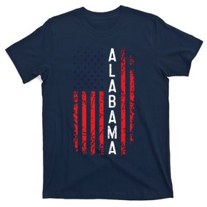 Alabama Flag 4th Of July American Alabaman Patriotic T-Shirt