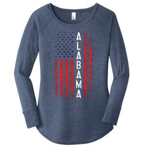 Alabama Flag 4th Of July American Alabaman Patriotic Women's Perfect Tri Tunic Long Sleeve Shirt