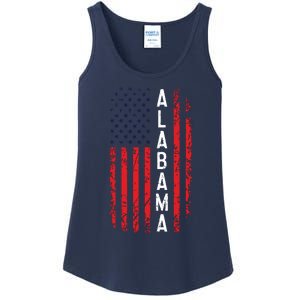 Alabama Flag 4th Of July American Alabaman Patriotic Ladies Essential Tank