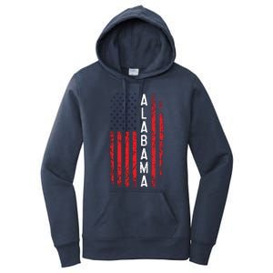 Alabama Flag 4th Of July American Alabaman Patriotic Women's Pullover Hoodie