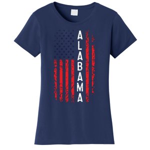 Alabama Flag 4th Of July American Alabaman Patriotic Women's T-Shirt