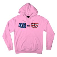 American Flag 45 & 47 Trump 2024 Republican Hoodie