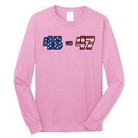 American Flag 45 & 47 Trump 2024 Republican Long Sleeve Shirt