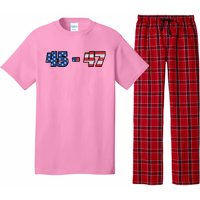 American Flag 45 & 47 Trump 2024 Republican Pajama Set