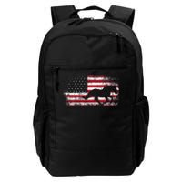 American Flag 4th Of July Horse Patriotic Daily Commute Backpack