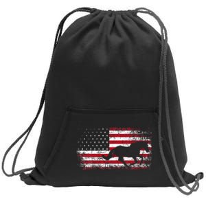 American Flag 4th Of July Horse Patriotic Sweatshirt Cinch Pack Bag