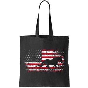 American Flag 4th Of July Horse Patriotic Tote Bag