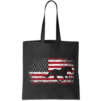 American Flag 4th Of July Horse Patriotic Bag