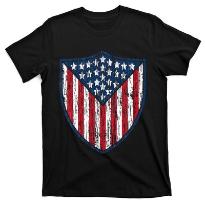 American Flag 4th Of July USA Veteran Military Army Soldier T-Shirt