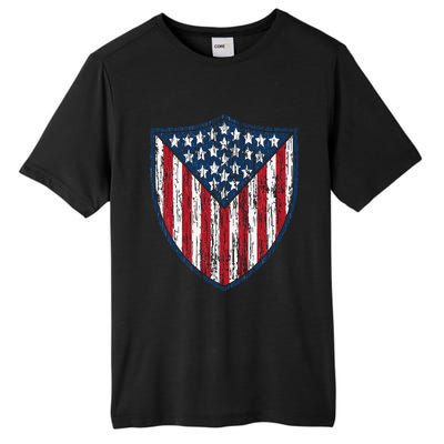 American Flag 4th Of July USA Veteran Military Army Soldier Tall Fusion ChromaSoft Performance T-Shirt