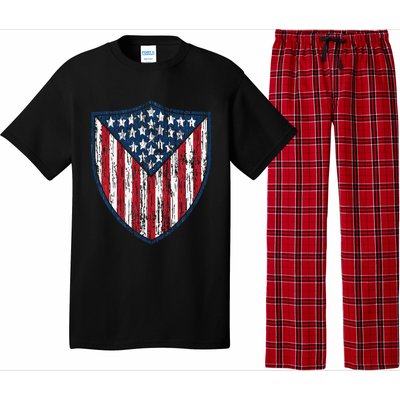 American Flag 4th Of July USA Veteran Military Army Soldier Pajama Set