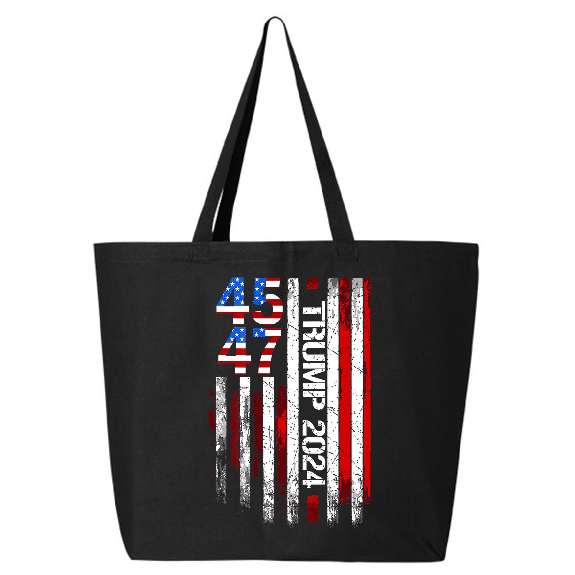American Flag 45 47 Funny Trump 2024 Gift 25L Jumbo Tote