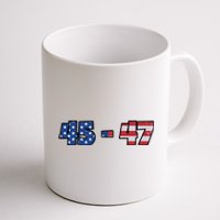 American Flag 45 & 47 Trump 2024 Republican Supporter Coffee Mug