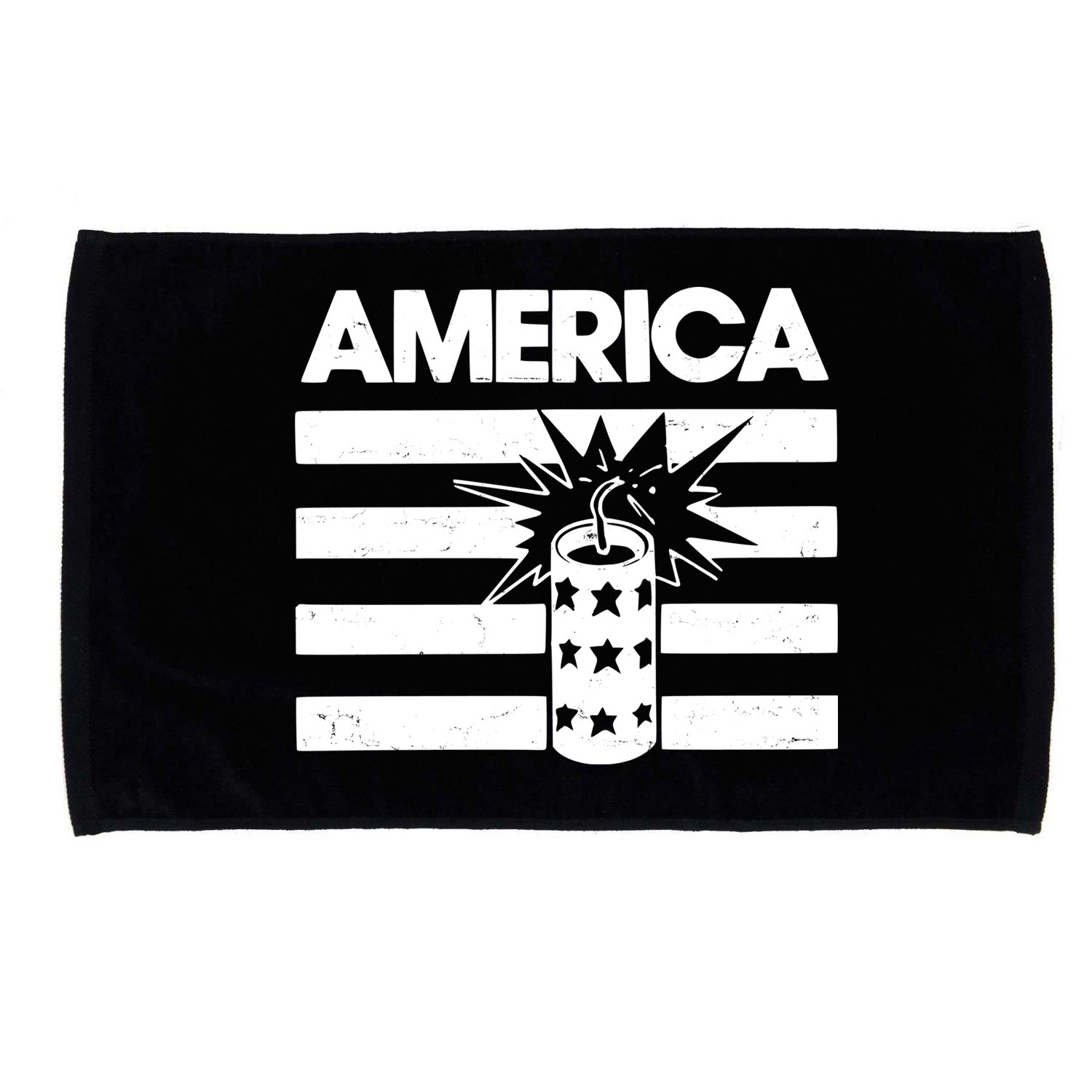 America Firework 4th Of July Flag Microfiber Hand Towel