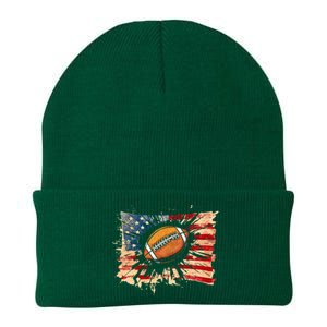 American football 4th Of July USA American Flag Knit Cap Winter Beanie