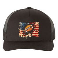 American football 4th Of July USA American Flag Yupoong Adult 5-Panel Trucker Hat