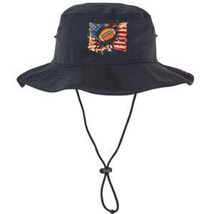 American football 4th Of July USA American Flag Legacy Cool Fit Booney Bucket Hat