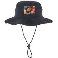 American football 4th Of July USA American Flag Legacy Cool Fit Booney Bucket Hat