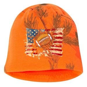 American football 4th Of July USA American Flag Kati - Camo Knit Beanie