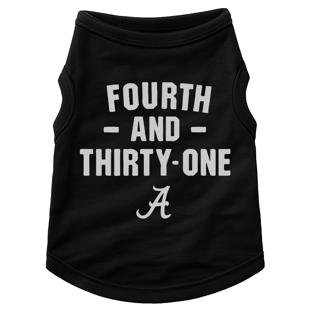 Alabama Football 4th And 31 Doggie Tank