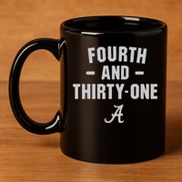 Alabama Football 4th And 31 11oz C Handle Ceramic Mug