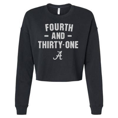 Alabama Football 4th And 31 Cropped Pullover Crew