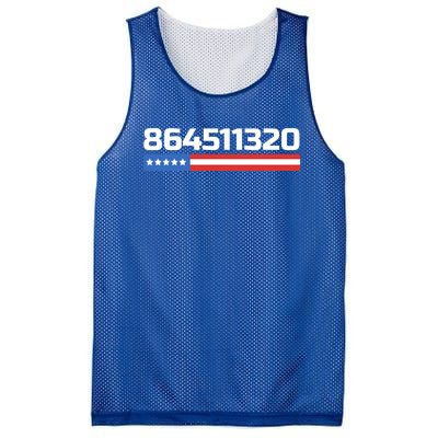 American Flag 86 45 11 3 20 Anti Trump 2020 86 45 Great Gift Mesh Reversible Basketball Jersey Tank