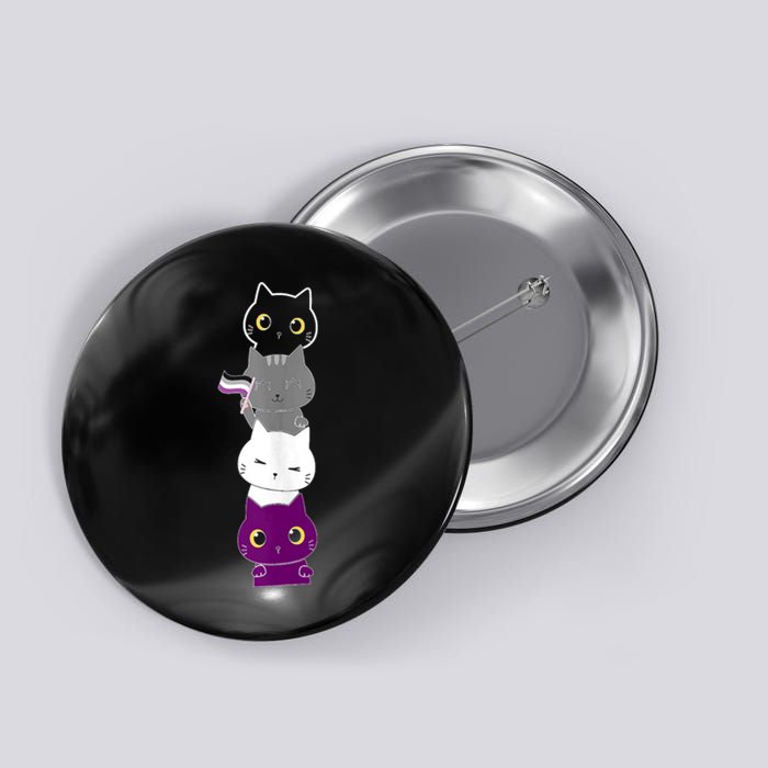 Asexuality Flag Animal Cat Ace Pride Demisexual Gift Asexual Button